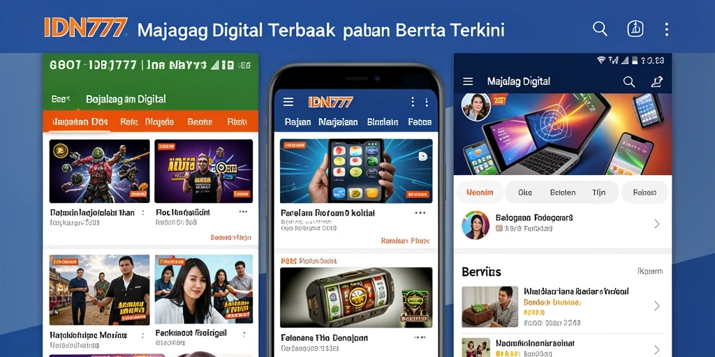 Tampilan antarmuka IDN777 yang menarik dan mudah dipahami.