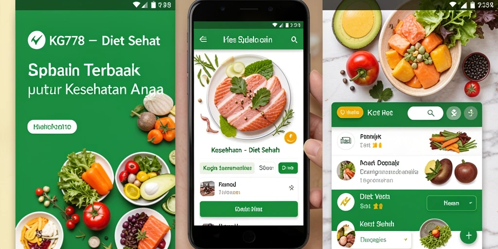 Antarmuka aplikasi Diet Sehat KG778 yang user-friendly.