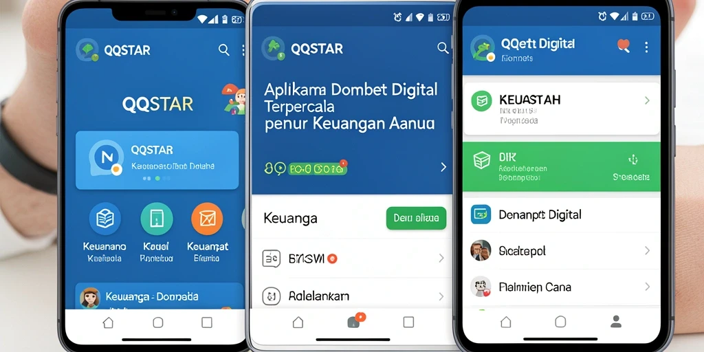 Antarmuka pengguna yang intuitif dan mudah digunakan pada QQSTAR.