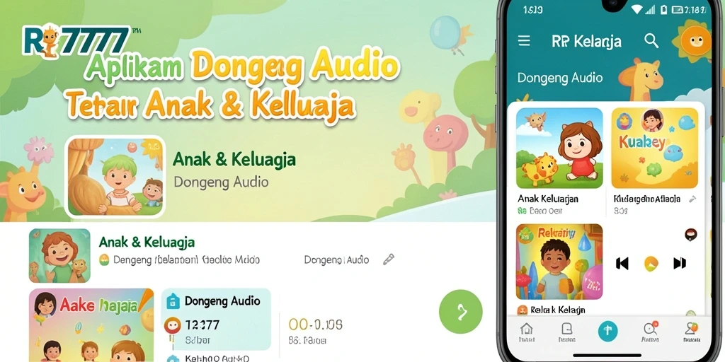 Antarmuka aplikasi RR777 yang menarik dan ramah anak.